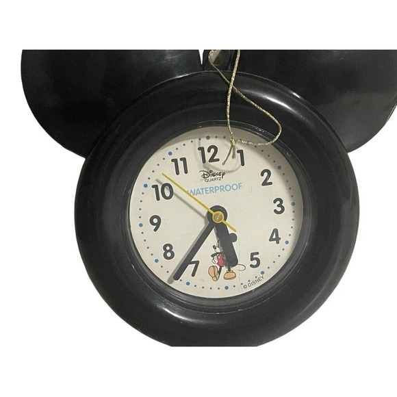Disney’s Mickey Mouse clock battery operated Waterproof Works Vintage ULTRA RARE - Picture 5 of 8